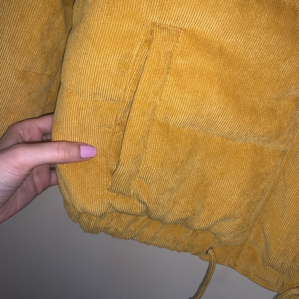 Mustard Puffer Jacket - Picture 2 of 7
